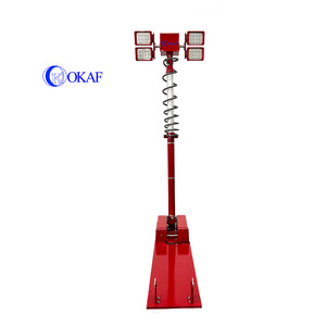 Telescopic mast chiếu sáng tháp xe mái chữa cháy ánh sáng tháp với 4x120 Wát đèn <span class=keywords><strong>LED</strong></span> - Product Image 1