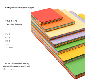 Papier cartonné coloré multi-usages de qualité supérieure, archivistique, 180g/230g, pour la création de cartes pour enfants, l'embossage, le scrapbooking, l'artisanat, la <span class=keywords><strong>papeterie</strong></span> DIY - Product Image 2