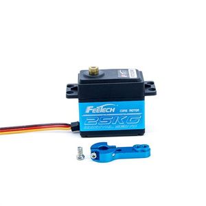 جهاز مساعد RC من Feetech موديل FT7125M مضاد للماء ويبق وزن 25 كيلو جرام بعزم دوران رقمي عالي بقلب حديدي معدن كامل جهاز تروس معدني للسيارة RC 1:10 - Product Image 2