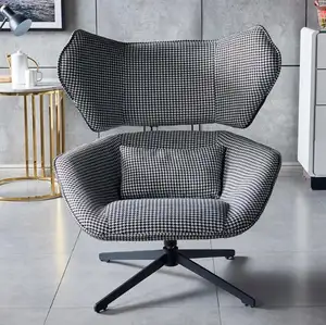 ผู้ผลิตขายส่งผ้านอร์ดิกศิลปะเก้าอี้แสงหรูหราขี้เกียจอิตาลีเก้าอี้หมุน