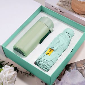 Cadeau d'anniversaire d'entreprise pour les employés, mini ventilateur, bouteille d'eau, parapluie, logo personnalisé gravé au laser, ensemble de cadeaux d'entreprise, fournitures de voyage - Product Image 3