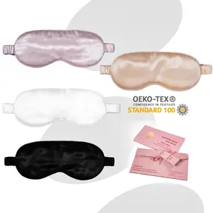 Custom Color Hot Selling 16/19/22/25momme 100% Pure Silk Soft Luxury Sleep EyeMask Filament Eye Mask