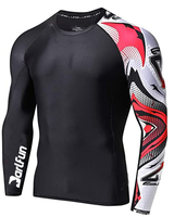 Maillot de cyclisme léger grande taille pour homme - Respirant, séchage rapide, extensible dans les quatre sens, mélange polyester/spandex, manches longues