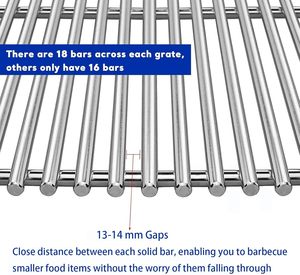 Grille de cuisson en acier inoxydable Senershuo Genesis II Genesis II LX Série 300, pièces de rechange pour barbecue à <span class=keywords><strong>gaz</strong></span>, accessoires pour barbecue - Product Image 4