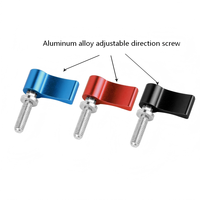 Vis de serrage manuelle M4 réglable en acier inoxydable avec bouton en alliage d'aluminium de 17 mm, adaptateur de verrouillage pour cage de caméra reflex numérique et plaque de fixation