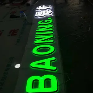 Ön Işareti Açık Tabela Logosu 3D Vitrin led ışık Işaretleri Mektup