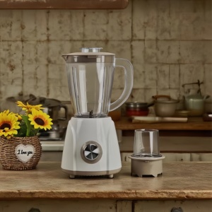 Stokta Mevcut Ağır Hizmet Tipi Blender 2 Hızlı Meyve Sıkacağı Kahve Çekirdeği Öğütücü Mini Taşınabilir Mutfak Aleti 1.4L Kapasiteli Ev Tipi - Product Image 1