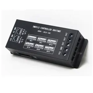 dip switch DMX512 LED Controller connect DMX512 console 1024 pixel DMX SPI decoder