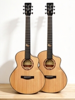 Bright Tone 36 Inch Acoustic Guitar Sitka Spruce Top Mahogany Laminated Natural Gloss