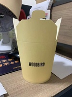 Boîte en papier kraft blanche de qualité alimentaire, personnalisable avec logo, pour plats à emporter, nouilles chinoises, contenances 16oz, 26oz, 32oz – Prix abordable