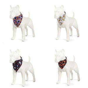 Usine En Gros Pet Umpkin Fantôme Imprimer Collier Avec Alliage D-ring Boucle Réglable Halloween Chien Collier Bandana - Product Image 3