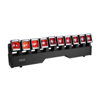 Barra de Luces Móvil LED RGBW de 10 Cabezas y 40W, DMX512, Control de Píxeles de 10 Ojos, Iluminación de Efectos para Escenarios, Eventos, KTV, DJ, Discotecas