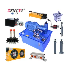 manufacturer Wheeled portable AC /12v/24v DC power electric pump two-way four-way multi-channel hydraulic pump station