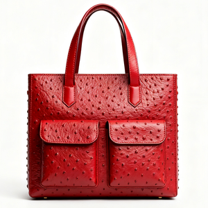 Produttore Custom struzzo vegano in pelle di lusso di grandi dimensioni borse da viaggio ufficio Business Tote Bag da donna - Product Image 6