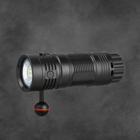 Pour TrustFire DF50 6500LM UV Vidéo Lumière En Alliage D'aluminium Corps Plongée Sous-Marine Photographie IP68 Rouge Caméra Lampe De Poche 70M