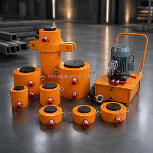Vérin hydraulique à piston solide double effet, ultra haute pression, électrique, pour levage de ponts et applications de levage - Product Image 4