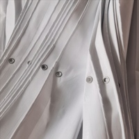Bâche blanche double face personnalisée en usine, 160g-600g, imperméable, avec coins renforcés.