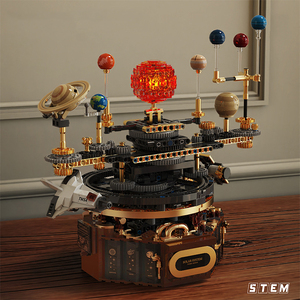 Rompecabezas DIY Creativo, Modelo 3D, Sistema Solar Eléctrico Solar, 1098 Piezas, Bloques de Construcción Espaciales, Juguete STEM para Niños - Product Image 2