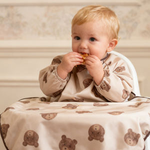 Baberos Impermeables para Niños con Logotipo Personalizado, Reutilizables, 100% Poliéster, Baberos para Niños, Fundas para Sillas de Comedor de Manga Larga, Baberos para Bebés - Product Image 4