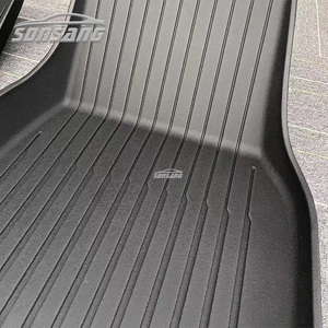 Tapis de sol de voiture 3D SONSANG TPE pour Tesla Model 3/Y 2023, tapis de sol de voiture personnalisés pour l'avant et le <span class=keywords><strong>coffre</strong></span> arrière - Product Image 4
