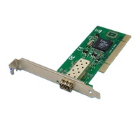 Carte réseau fibre optique Ethernet ST7263 avec port optique interne unique/SFP 1000 Mbps pour ordinateur de bureau en stock