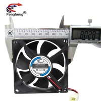 Ventilateur axial de refroidissement EC 80x80x25mm 8025 24V 48V 110V à roulement à billes, grand volume d'air, ventilateur de refroidissement 80mm, ventilateur étanche IP68