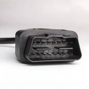 OBD 2 연장 케이블 16pin 남성-여성 어댑터 원형 PVC 범용 풀 케이블 와이어 하네스 - Product Image 1
