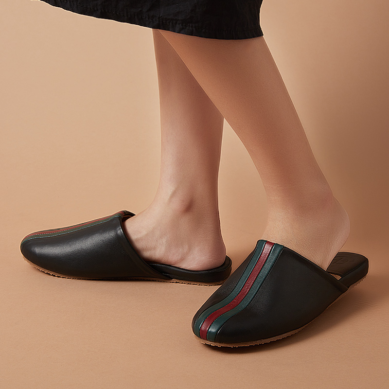 Шлепанцы из овечьей кожи для мужчин и женщин, Нескользящие тапки для дома и дома