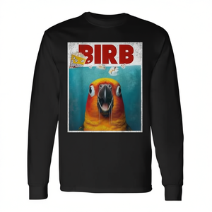 Camiseta de manga larga Birb Meme Sun Conure Parrot para propietarios de aves - Product Image 2