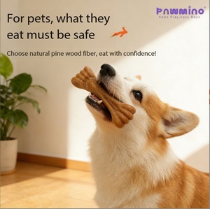 Juguetes masticables de madera y plástico Pawmino, duraderos, para limpieza de dientes, para perros pequeños y medianos - Product Image 5