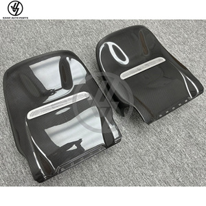 Kit de Accesorios Interiores para Automóviles de Fibra de Carbono Seca con Acabado Brillante, Cubierta para Respaldo de Asiento para Mercedes Benz Clase G W464 G500 G63 2019-2023 - Product Image 3