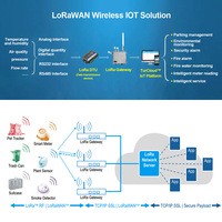 Passerelle LoRaWAN pour l'agriculture intelligente et l'élevage, station de base extérieure IP67 4G/WiFi/GPS 8 canaux sans caméra ni batterie