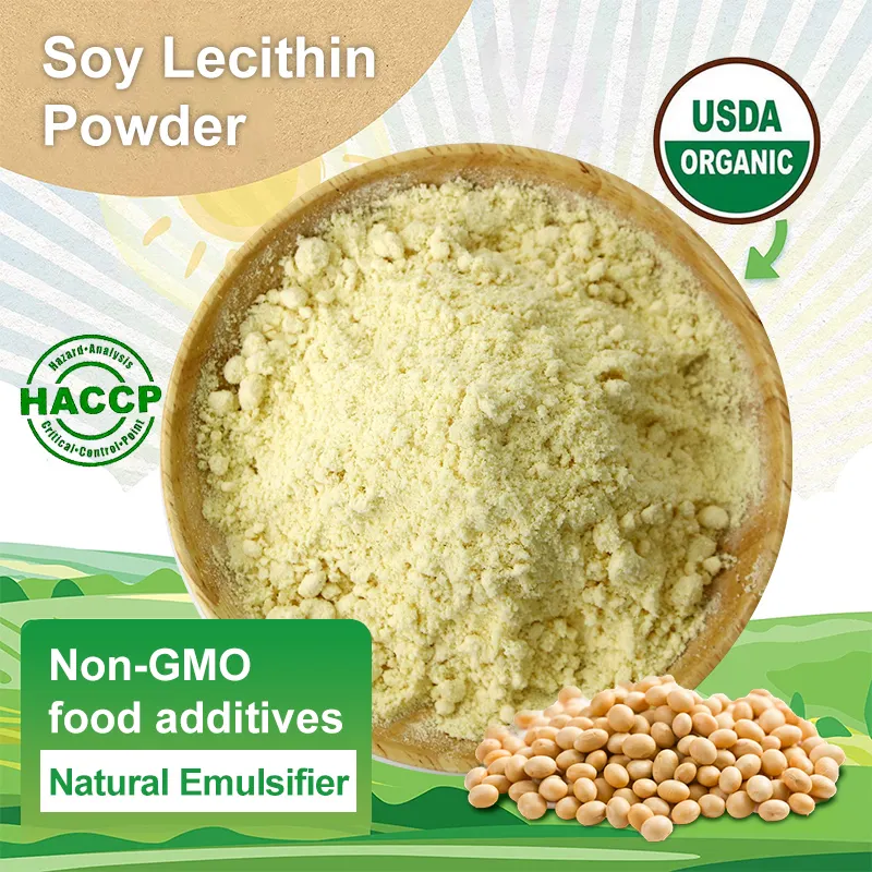 Lecitina de soja em massa cas 8002-43-5 lecitina de soja 95% pó/grânulos de lecitina de grau alimentício de soja AMULYN