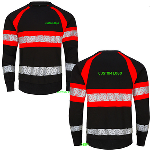 Sweat-shirt <span class=keywords><strong>de</strong></span> sécurité réfléchissant haute visibilité pour homme, col rond, manches longues, couleurs contrastées, vêtements <span class=keywords><strong>de</strong></span> <span class=keywords><strong>travail</strong></span> haute visibilité, <span class=keywords><strong>pull</strong></span> en coton - Product Image 5