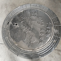Couvercle de manhole en fonte ductile résistant à l'usure pour port et route