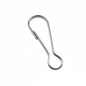 Đen Bạc khóa lợn mật mật Khóa móc chìa khóa móc treo Clasp móc kim loại - Product Image 1