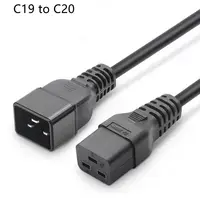 Power Cord Extension C19 To C20 6 Ft Computer Power Cord Heavy Duty Extension Cord