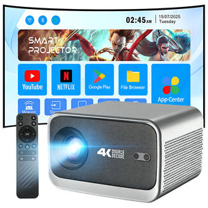 Projecteur intelligent P20 Full HD 1080P 500 ANSI Lumens Android 13 Mise au point automatique 2 Go 8 Go 4K LCD Cinéma à courte focale US - Product Image 1