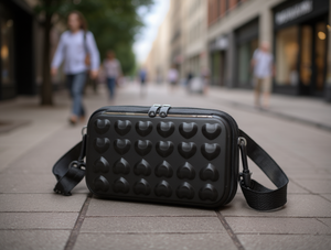 Borsa a Tracolla in Plastica da Donna con Motivo a Cuore Impermeabile Moda per Tutte le Stagioni con Cinghia Singola MT220177 - Product Image 2