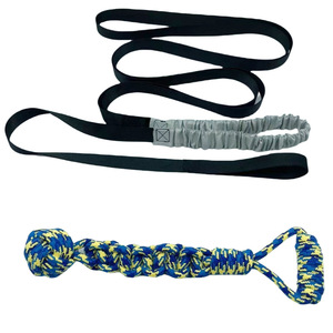 <b>Pet</b> Dog Nylon Rope <b>Toy</b> Blue And Black Two Piece Set <b>For</b> Tug Of War <b>Interactive</b> Play Teeth Grinding Cleaning Large Size - Product Image 5