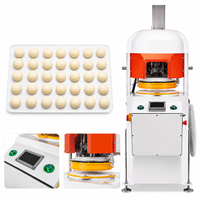 Diviseuse-rondeuse automatique certifiée CE ETL pour 30 ou 36 pièces, idéale pour des boules de pâte uniformes pour pains et brioches en boulangerie commerciale