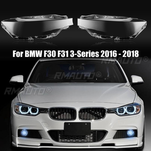 1 Paire de Lentilles de Phare de Voiture en Verre, Cache de Phare LED, Coque de Phare pour BMW Série 3 F30 F35 318 320 328 335 2016 2017 2018 - Product Image 1