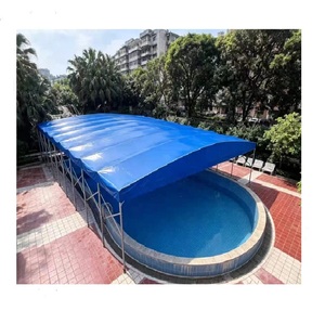 Auvent motorisé rétractable pour piscine, entrepôt, zone <span class=keywords><strong>de</strong></span> stockage, <span class=keywords><strong>abri</strong></span> électrique. - Product Image 4