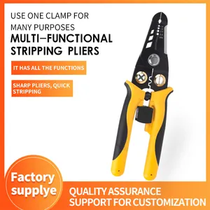 Factory Supply High Quality Multifunctional Wire Stripper Cable Knife Electrical Tools Crimping Pliers Nippers