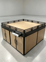 Étagère de présentation pour supermarché, design de gondole de supermarché personnalisé, étagères en bois et en métal pour la vente en gros