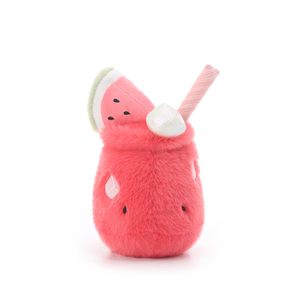 Peluche a Forma di Succo di Anguria da 17cm, Simpatico Giocattolo Imbottito a Forma di Bevanda per Animali Domestici - Product Image 3