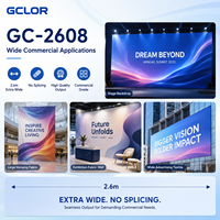 Impresora de sublimación digital GCLOR GC-2608 de 2600 mm con 8 cabezales I3200 de alta velocidad para rollo a rollo, poliéster/mezcla de algodón y poliéster