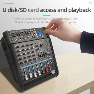 NGVM PMX-402 มิกเซอร์ขนาดเล็กแบบมืออาชีพ 4 ช่องสัญญาณ พร้อมเอฟเฟคเสียงก้อง DSP 16 แบบในตัว แอมพลิฟายเออร์ทรงพลัง ตัวเครื่องพลาสติก ปรับแต่งเสียงด้วย EQ 3 แบนด์ - Product Image 5