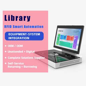 Station de travail RFID pour bibliothèque commerciale |   Station de travail intelligente pour bibliothécaires, destinée aux bibliothèques académiques et publiques, pour les solutions de bibliothèque scolaire - Product Image 1