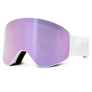 Gafas de esquí OEM logotipo personalizado al por mayor protección antivaho lente magnética extraíble gafas de Snowboard gafas de nieve para hombres y mujeres